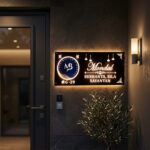 LED Nameplate Acrylic LED Nameplate Acrylic House LED Nameplate Epoxy Nameplate Designs Durable Nameplate Waterproof Nameplate for Home Premium Nameplate for Home Premium Nameplate Rectangle Nameplate