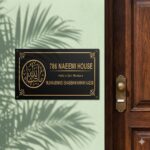 Granite Nameplate Granite Nameplate for House Granite House Nameplate House Granite Nameplate Granite Nameplate in Black