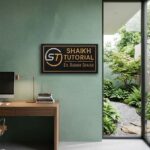 Black Granite Nameplate Design for Office