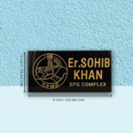 Black Granite Nameplate for Complex Entrance 2