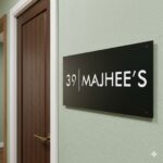 Black Metal house Nameplate