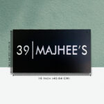Black Metal house Nameplate 2