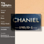Chaniel Metal House Nameplate 3