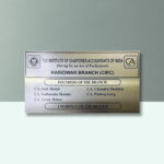 Chartered Accountant Branch Office Nameplate In SS 1