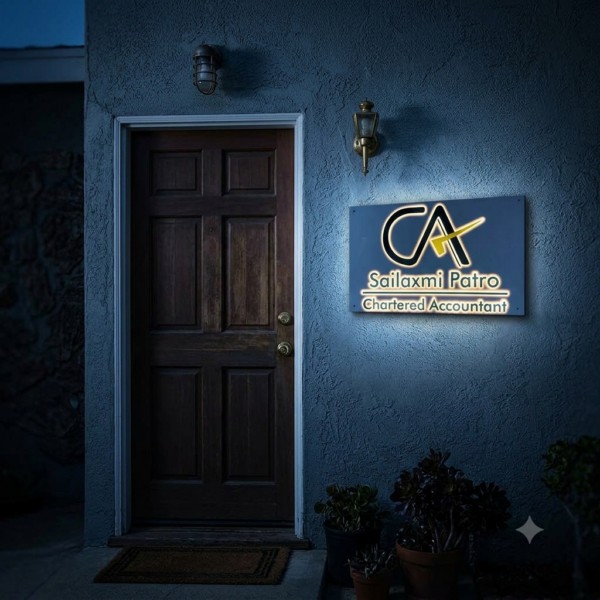 Acrylic Nameplate Premium Nameplate House Nameplate Durable Nameplate LED Nameplate Light Nameplate Waterproof Decorative Nameplate