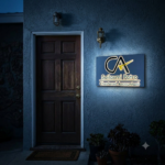 Acrylic Nameplate Premium Nameplate House Nameplate Durable Nameplate LED Nameplate Light Nameplate Waterproof Decorative Nameplate
