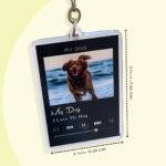 Custom Dog Photo Key Chain Music Plaque Key Chain Personalized Pet Keychain Dog Love Keychain Gifting Keychain