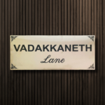 Custom House Nameplate in Stainless Steel