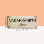 Custom House Nameplate in Stainless Steel 2