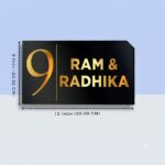 Customized Black Acrylic House Nameplate 2