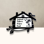 Customized House Shaped Acrylic Nameplate 1