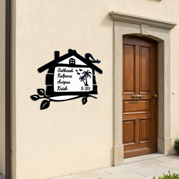 Acrylic Nameplate Decorative Nameplate durable nameplate House nameplate Waterproof nameplate