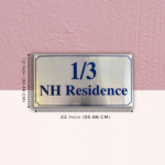 Customized Stainless Steel Residence Nameplate 2