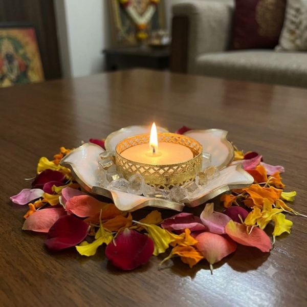 Tealight Holder Pooja Holder Diwali Decor Candle Holder Festive Decor
