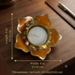 Resin tea Light Holder Subh Labh Subh LabhTea Light Holder Festive Decor Holder Diwali Decor Holder