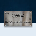 Decorative Nameplate Metal Nameplate Stainless-steel Nameplate Stainless-Steel Nameplate Designs Durable Nameplate Metal Nameplate for Home Professional Nameplate