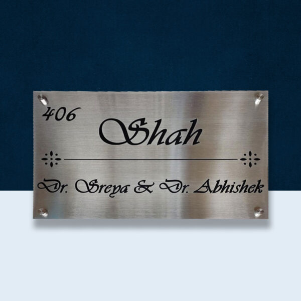 Decorative Nameplate Metal Nameplate Stainless-steel Nameplate Stainless-Steel Nameplate Designs Durable Nameplate Metal Nameplate for Home Professional Nameplate