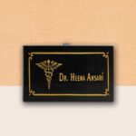 Doctor s Black Granite Desk Nameplate 1