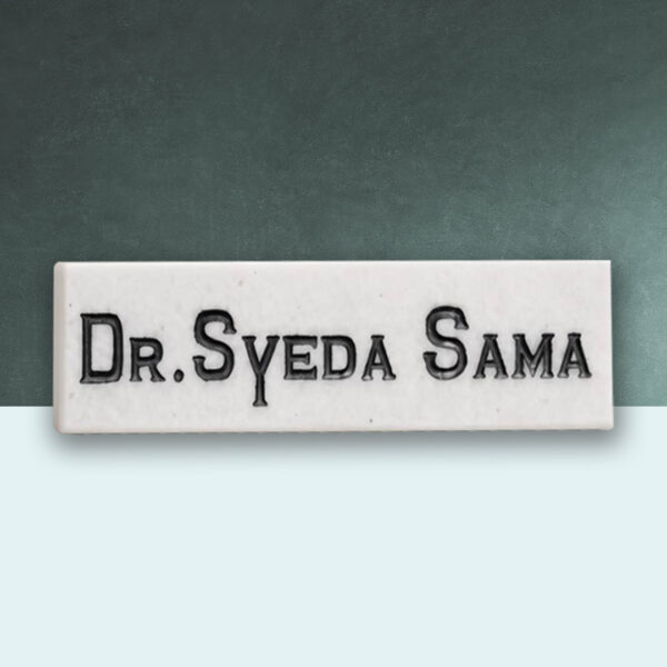 Doctor s Durable Desk Nameplate in Marble 1