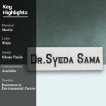 Doctor s Durable Desk Nameplate in Marble 3