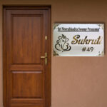 Ganesha Sukruti Bhawan Personalized Stainless Steel Nameplate