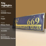 Hanumanta Niwas Theme Resin House Nameplate 3