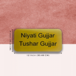 House Nameplate in Golden Stainless Steel 2