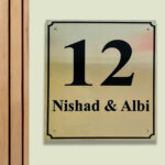 House Number Plate In Stainless Steel 1