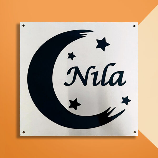 Metal Nameplate Stainless Steel Nameplate Durable Nameplate Waterproof Nameplate Trendy Nameplate Decorative Nameplate Kids Room Nameplate