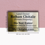 Land Ownership Stainless Steel Nameplate 2
