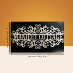 Manjeet Cottage Metal Nameplate 2