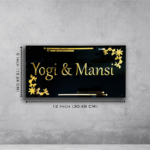 Mansi Black Acrylic House Nameplate 2
