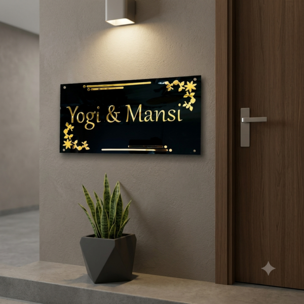 Acrylic Nameplate Watreproof Nameplate House Nameplate Durable Nameplate LED Nameplate Light Nameplate Waterproof Decorative Nameplate