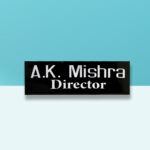Mishra's Black Acrylic Professional Nameplate 1
