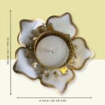 Resin tea Light Holder Subh Labh Subh LabhTea Light Holder Festive Decor Holder Diwali Decor Holder