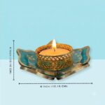 Multicolor Tealight Candle Holder for Temple (Set of 3) 7