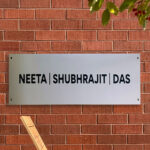 Neeta House Nameplate in Stainless Steel 1