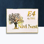 Nivi Nest Black Acrylic Nameplate 2