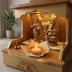 Off White Resin Tealight Holder for Temple 1