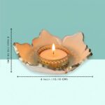 Off White Resin Tealight Holder for Temple 2