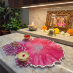 Resin Pooja Platter Resin Platter Festive Platter Diwali Pooja Paltter Pooja Platter Rakhi Platter