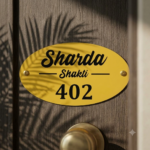 Metal Nameplate Stainless-steel Nameplate for Home Stainless-Steel Nameplate Designs Durable Nameplate Metal Nameplate for Home