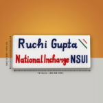 Professional Designation White Marble Nameplate 2