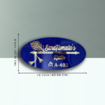 Radha Krishn Theme Blue House Nameplate 2