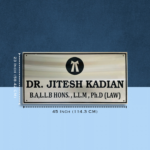 Satinless Steel Nameplate for Advocate 2