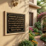 School Renovation Work Black Granite Nameplate