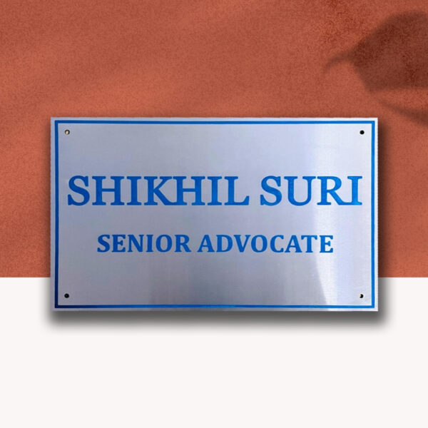 Metal Nameplate Stainless-steel Nameplate for office Stainless-Steel Nameplate advocate Durable Nameplate Metal Nameplate for office Professional Nameplate