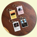 Set of 4 Music Plaque Keychain Personalized Key chains 1