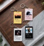 Custom Spotify Photo Key Chain Music Plaque Key Chain Personalized Friends Keychain Friends Love Keychain Gifting Keychain