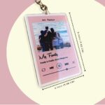 Custom Spotify Photo Key Chain Music Plaque Key Chain Personalized Family Keychain Family Love Keychain Gifting Keychain
